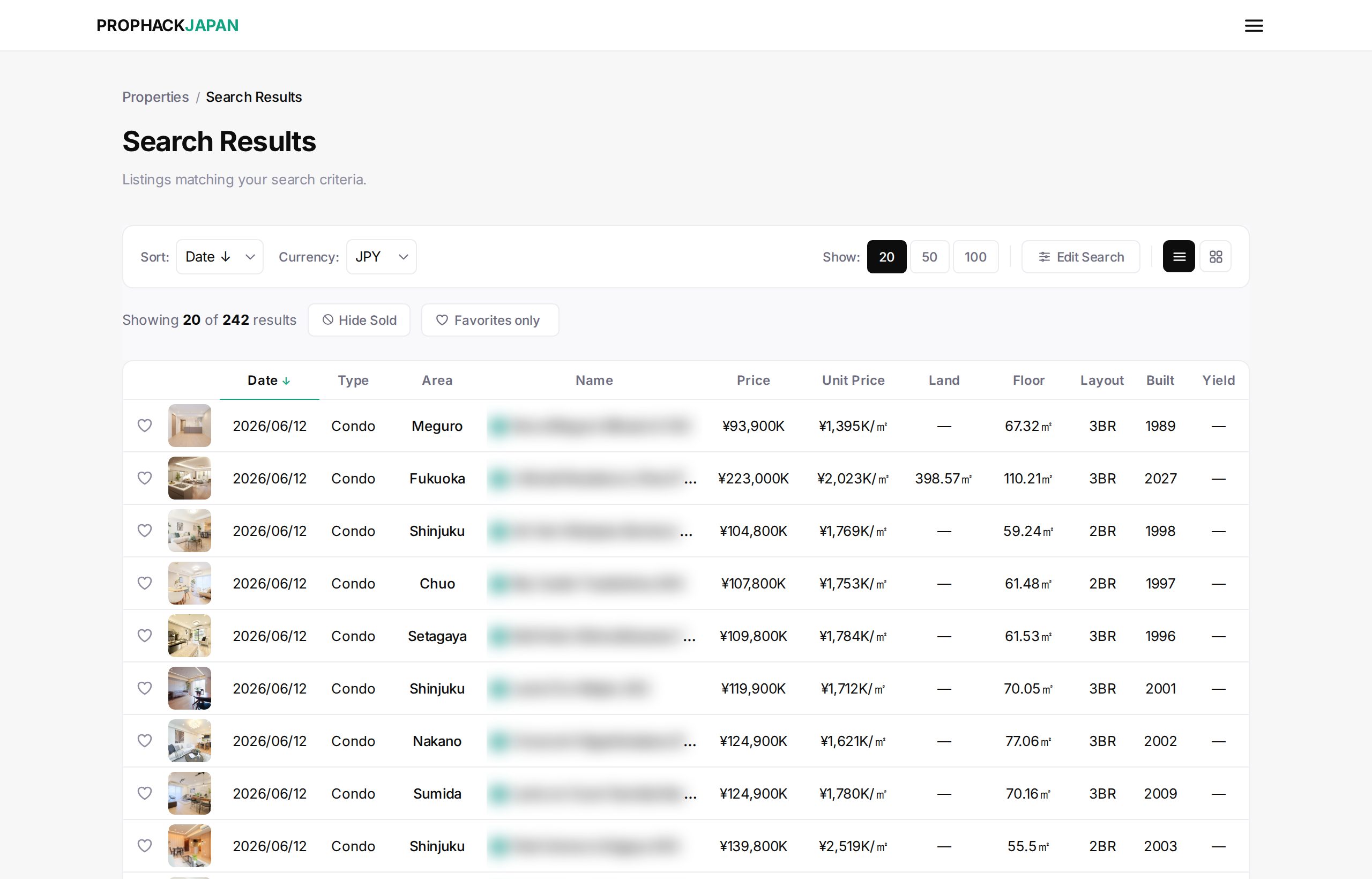 Search, results and detail — desktop — view 3 of 4